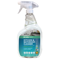 ECOS PL9746/6 Kitchen/Bathroom Cleaner, 32 oz Bottle, Liquid, Parsley, Water White