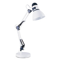 Boston Harbor TL-WK-134E-WH-3L Swing Arm Work Lamp, 120 V, 60 W, 1-Lamp, A19 or CFL Lamp, White