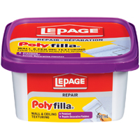 LePage 1256123 Wall and Ceiling Texture, Paste, White, 900 mL Tub