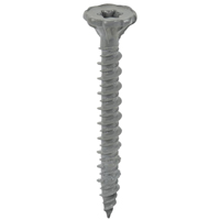 Backer-On 23411 Cement Board Screw, #10 Thread, Serrated, #2 Drive, Gimlet Point
