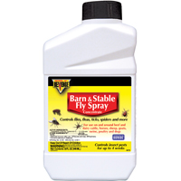 Bonide 46178 Barn and Stable Fly Spray, Liquid, Brown/Yellow, Mild Solvent, 12 qt