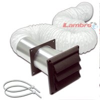 Lambro 266B Vent Kit, Louvered, 5-Piece
