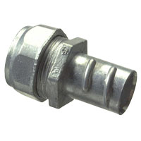 Halex 04905B Combination Conduit Coupling, 1/2 in Compression, 1 in OD, Zinc-Plated