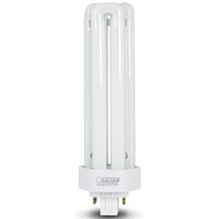 Feit Electric PLT21E/35 Compact Fluorescent Bulb, 32 W, T2 Lamp, 4-Pin Lamp Base, 3500 K Color Temp