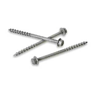 Simpson Strong-Tie Strong-Drive SD Series SD9212R100-R Connector Screw, #9 Thread, 2-1/2 in L, Serra - 4 Pack