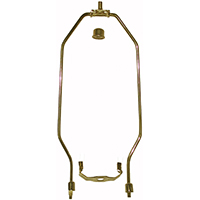 ATRON 01249/LA104 Lamp Harp, 10 in L, Metal, Brass Fixture