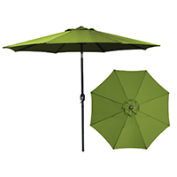 Seasonal Trends 62105 Crank Umbrella, 92.9 in H, 107.9 in W Canopy, 107.9 in L Canopy, Round Canopy,