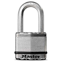 Master Lock Magnum M5XKADLHCCSEN Keyed Padlock, Alike Key, 3/8 in Dia Shackle, 2 in H Shackle, Stain