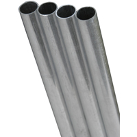 K & S 87119 Tube, 0.32 in ID x 0.375 in OD Dia, 12 in L, Stainless Steel, Polished Natural, AISI 304