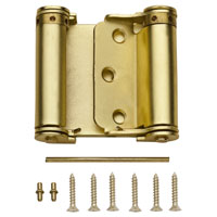 National Hardware N100-049 Spring Hinge, Steel, Satin Brass, Surface Mounting, 12 lb
