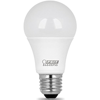 Feit Electric BPA800/830/LED-12 LED Lamp, General Purpose, A19 Lamp, 60 W Equivalent, E26 Lamp Base,