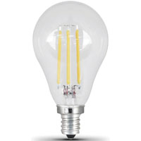 Feit Electric BPA1560C850LED/2 LED Bulb, General Purpose, A15 Lamp, 60 W Equivalent, E12 Lamp Base,
