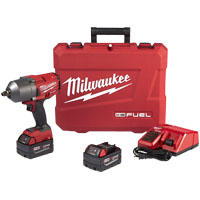 Milwaukee 2767-22 Impact Wrench, Battery Included, 18 V, 5 Ah, 1/2 in Drive, 2100 ipm, 1750 rpm Spee
