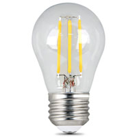 Feit Electric BPA1560/950CA/FIL/2 LED Bulb, General Purpose, A15 Lamp, 60 W Equivalent, E26 Lamp Bas
