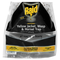 RAID WASPBAG-RAID Yellow Jacket/Wasp and Hornet Trap, Liquid, Fruit - 6 Pack