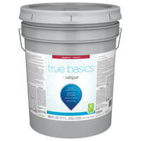Valspar True Basics 24520 Series 080.0024522.008 Interior Paint, Eggshell, Tint Base, 5 gal