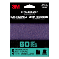 3M 27364 Clip-On Sheet, 2 in W, 2 in L, 60 Grit, Aluminum Oxide/Ceramic Abrasive, Cloth Backing
