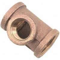 Anderson Metals 738106-121208 Reducing Pipe Tee, 3/4 x 3/4 x 1/2 in, IPT, Brass - 5 Pack