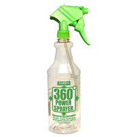 HARRIS 360-32S Spray Bottle, Adjustable Nozzle, Plastic, Clear
