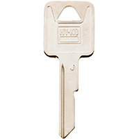 HY-KO 11010B46 Key Blank, Brass, Nickel - 10 Pack