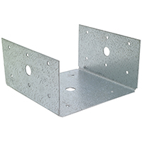 Simpson Strong-Tie BC60Z Post Base, 6 x 6 in Post, Steel, Galvanized - 10 Pack