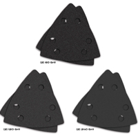 IMPERIAL BLADES ONE FIT IBOTSPHV-6 Oscillating Multi-Tool Triangle Sandpaper Variety Pack, 60, 120,