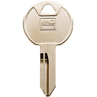 HY-KO 11010TM14 Key Blank, Brass, Nickel, For: Trimark Cabinet, House Locks and Padlocks - 10 Pack