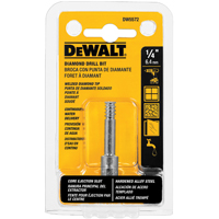 DeWALT DW5572 Drill Bit, 1/4 in Dia, 2-1/4 in OAL, Masonry Bit, Spiral Flute, 3/8 in Dia Shank, Roun