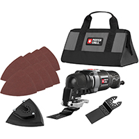 PORTER-CABLE PCE606K Oscillating Multi-Tool Kit, 3 A, 10,000 to 22,000 opm, 2.8 deg Oscillating