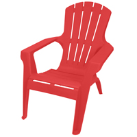 Gracious Living Adirondack II 11610-26ADI Chair, 29-3/4 in W, 35-1/4 in D, 33-1/2 in H, Resin Seat,