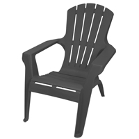 Gracious Living Adirondack II 11453-26ADI Chair, 29-3/4 in W, 35-1/4 in D, 33-1/2 in H, Resin Seat,