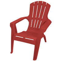 Gracious Living Adirondack II 11482-26ADI Chair, 29-3/4 in W, 35-1/4 in D, 33-1/2 in H, Resin Seat,