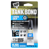 DAP Tank Bond 7079800177 Liquid Grip Adhesive, Liquid, Characteristic, Blue, 0.2 oz Carded