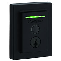 Kwikset Halo Series 959 CNT FPTR WIFI 514 Wi-Fi Enabled Smart Lock, Keyed Key, Brass/Steel, Matte Bl