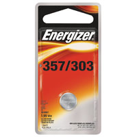 Energizer 357BPZ Coin Cell Battery, 1.5 V Battery, 150 mAh, 357 Battery, Silver Oxide - 12 Pack
