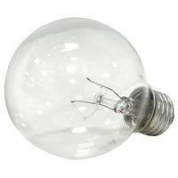 Sylvania 15869 Incandescent Bulb, 25 W, G25 Lamp, Medium Lamp Base, 165 Lumens, 2850 K Color Temp