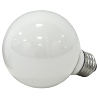 Sylvania 15878 Incandescent Bulb, 25 W, G25 Lamp, Medium Lamp Base, 150 Lumens, 2850 K Color Temp