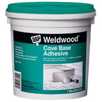 WELDWOOD 25053 Cove Base Construction Adhesive, Off-White, 1 qt Can