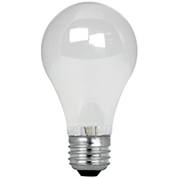 Feit Electric Q53A/W/DL/4/RP Halogen Lamp, 53 W, Medium E26 Lamp Base, A19 Lamp, Soft White Light, 8