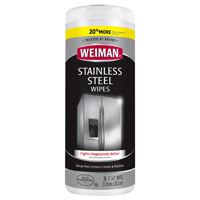 Weiman 92 Stainless Steel Wipes, 8 in L, 7 in W, Fresh - 4 Pack