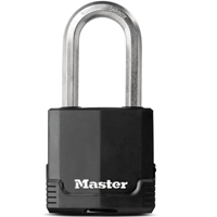 Master Lock Magnum M515BLCDLHHC Padlock, Different Key, 3/8 in Dia Shackle, Boron Carbide Shackle, S