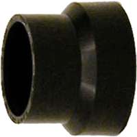 CANPLAS 103022BC Reducing Pipe Coupling, 2 x 1-1/2 in, Hub, ABS, Black, 40 Schedule