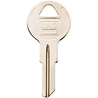 HY-KO 11010Y13 Key Blank, Brass, Nickel, For: Yale Cabinet, House Locks and Padlocks - 10 Pack