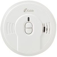 Kidde 0910CA Smoke Alarm, 10 ft, LED Display, 85 dB, Alarm: Audio, Ionization Sensor, Bracket Mounti