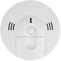 Kidde 900-0119 Gas Detector Alarm, 10 ft, LED Display, 85 dB, Alarm: Audio, Electrochemical, Ionizat