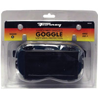 Forney 55301 Welding Goggles, 4-1/4 in L x 2 in W Lens, Glass Lens, Clear Lens, #5 Lens, Plastic Fra