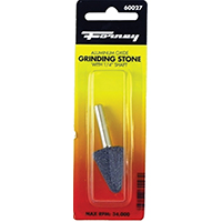 Forney 60027 Grinding Point, 3/4 x 1-1/8 in Dia, 1/4 in Arbor/Shank, 60 Grit, Coarse, Aluminum Oxide