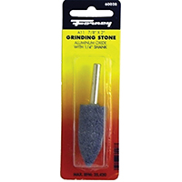 Forney 60028 Grinding Point, 7/8 x 2 in Dia, 1/4 in Arbor/Shank, 60 Grit, Coarse, Aluminum Oxide Abr