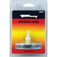 Forney 60054 Grinding Wheel, 1/4 x 2-1/2 in Dia, 1/4 in Arbor/Shank, 60 Grit, Aluminum Oxide Abrasiv