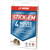J.T. EATON STICK-EM 133N Glue Trap, 3-1/4 in W, 4-1/2 in H - 24 Pack